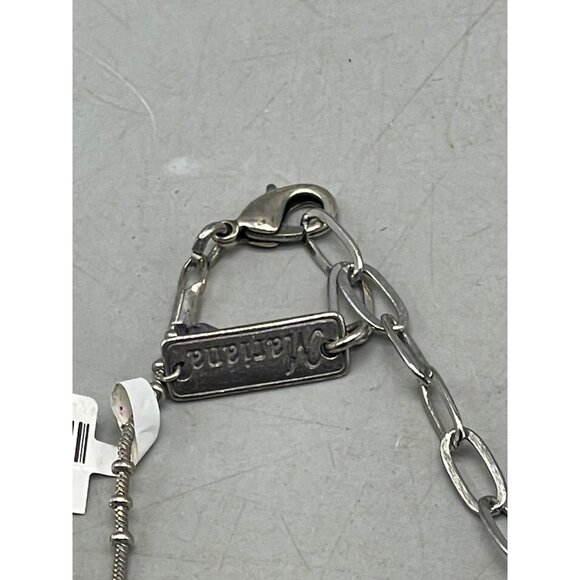 Mariana 24" necklace N-52021 cross pendent floral crystals handmade READ NEW - Picture 3 of 11